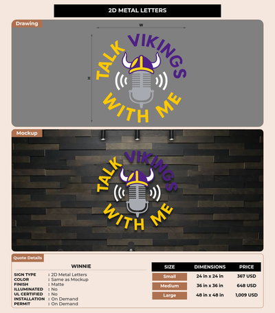 CUSTOM MOCKUP SIGN FOR Winnie