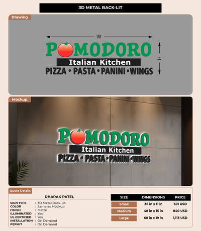 CUSTOM MOCKUP SIGN FOR Dharak Patel