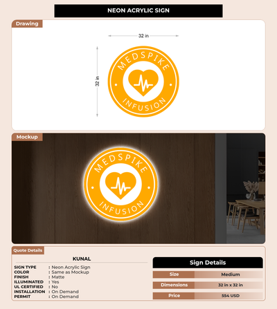 CUSTOM MOCKUP SIGN FOR Kunal