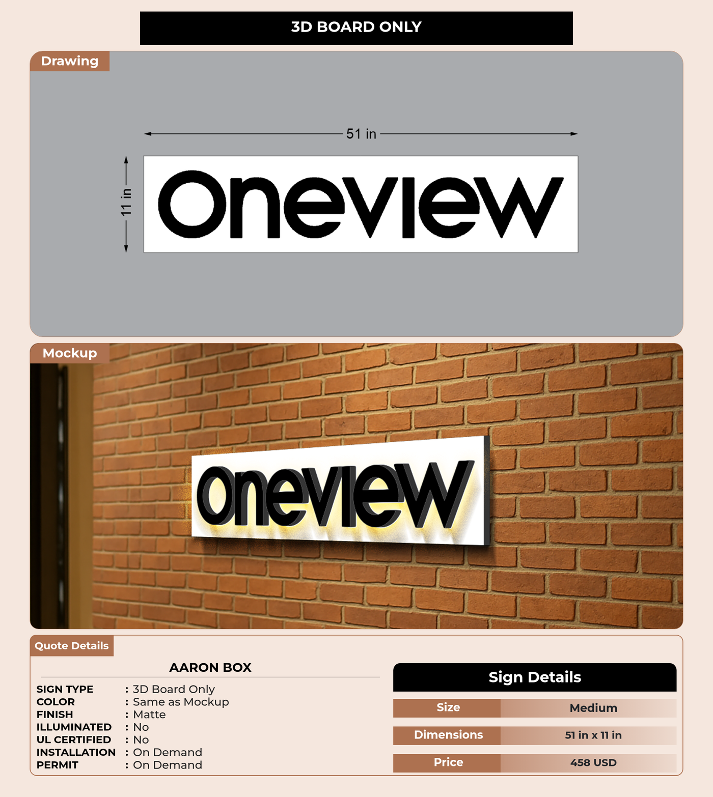 CUSTOM MOCKUP SIGN FOR Aaron Box