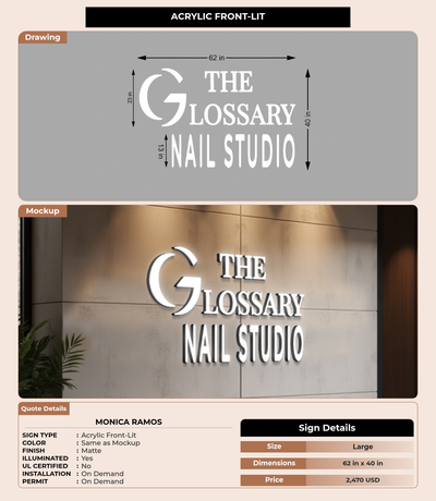 CUSTOM MOCKUP SIGN FOR Monica Ramos