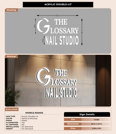 CUSTOM MOCKUP SIGN FOR Monica Ramos