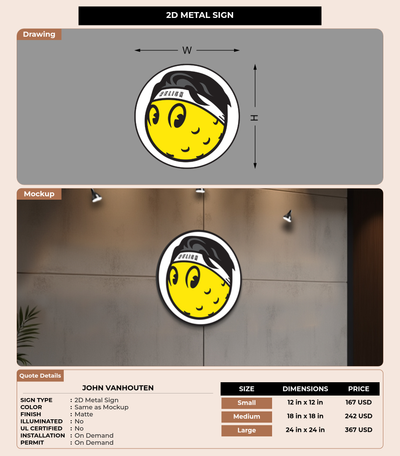 CUSTOM MOCKUP SIGN FOR John VanHouten