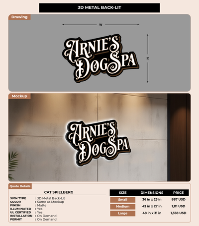 CUSTOM MOCKUP SIGN FOR Cat Spielberg