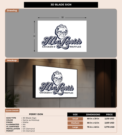 CUSTOM MOCKUP SIGN FOR Perry  Ison