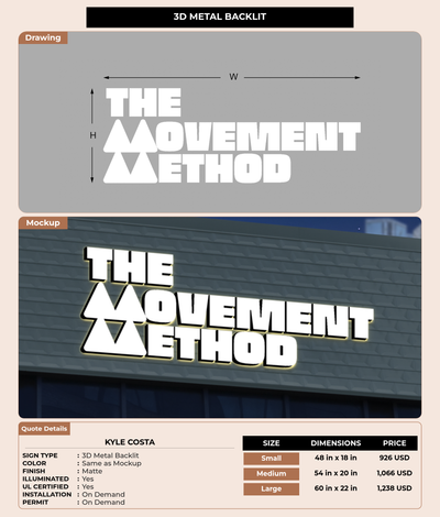 CUSTOM MOCKUP SIGN FOR Kyle Costa