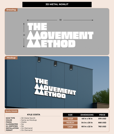 CUSTOM MOCKUP SIGN FOR Kyle Costa