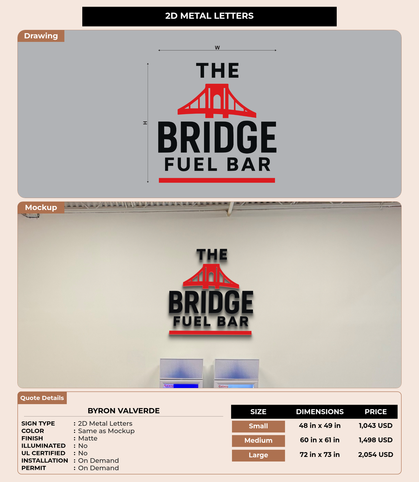 CUSTOM MOCKUP SIGN FOR Byron Valverde