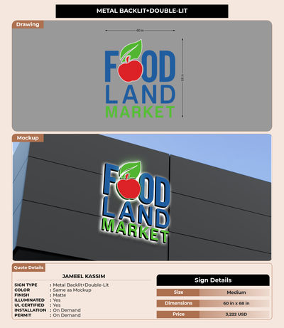 CUSTOM MOCKUP SIGN FOR Jameel Kassim