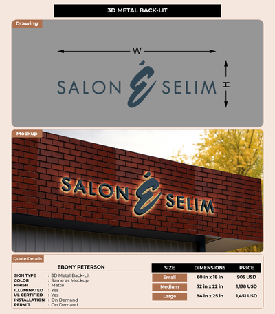 CUSTOM MOCKUP SIGN FOR Ebony Peterson