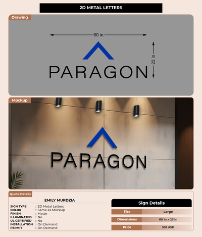 CUSTOM MOCKUP SIGN FOR Emily Murdzia