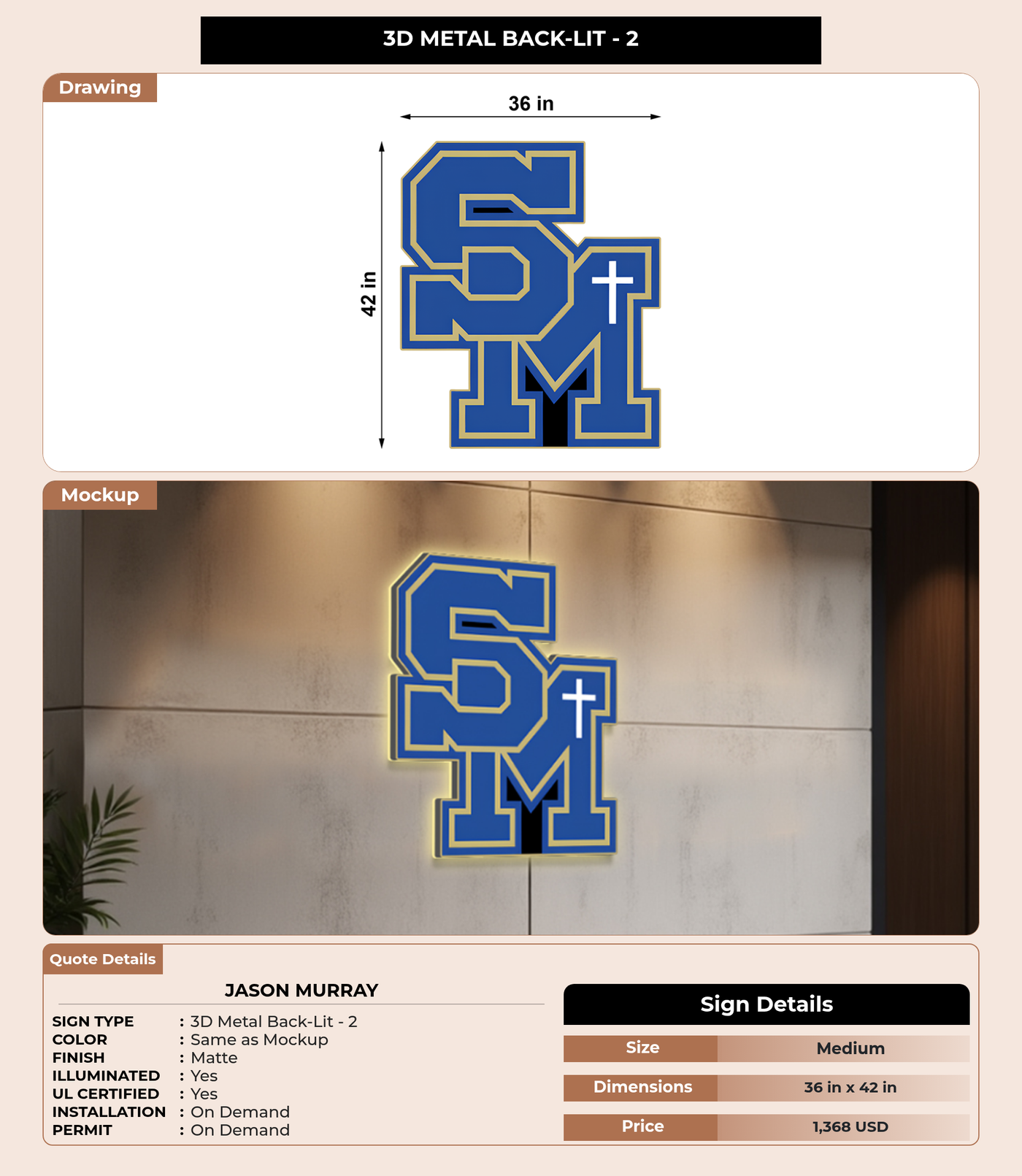 CUSTOM MOCKUP SIGN FOR Jason Murray