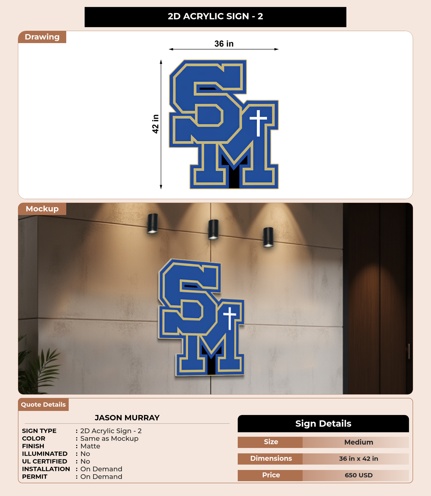 CUSTOM MOCKUP SIGN FOR Jason Murray