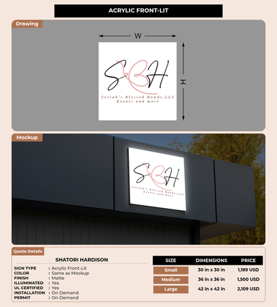 CUSTOM MOCKUP SIGN FOR ShaTori Hardison