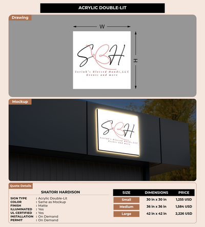 CUSTOM MOCKUP SIGN FOR ShaTori Hardison