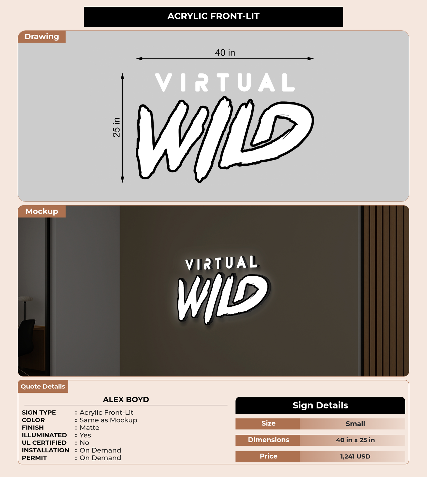 CUSTOM MOCKUP SIGN FOR Alex Boyd