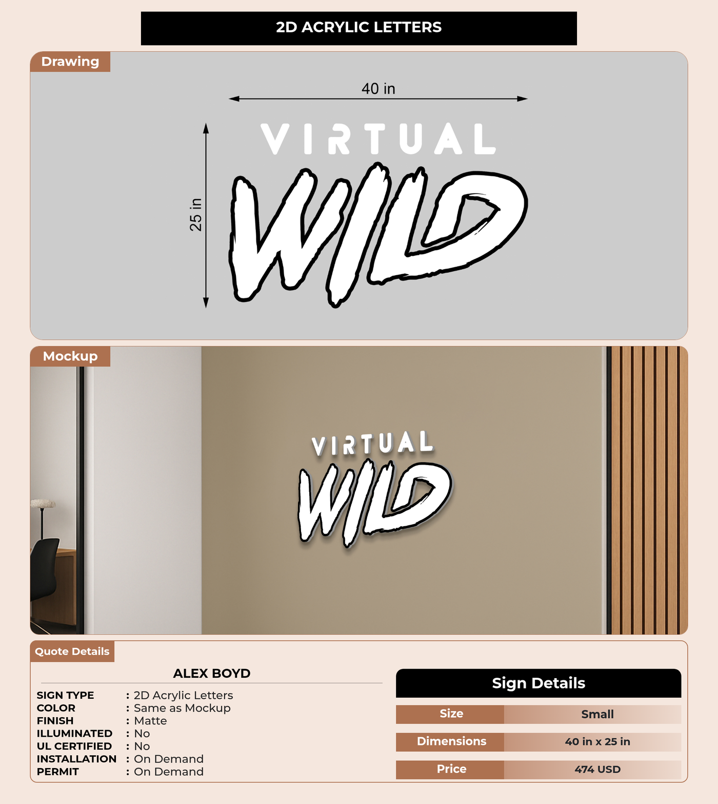 CUSTOM MOCKUP SIGN FOR Alex Boyd