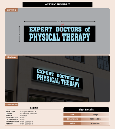 CUSTOM MOCKUP SIGN FOR Okezie