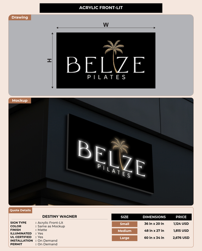 CUSTOM MOCKUP SIGN FOR Destiny Wagner