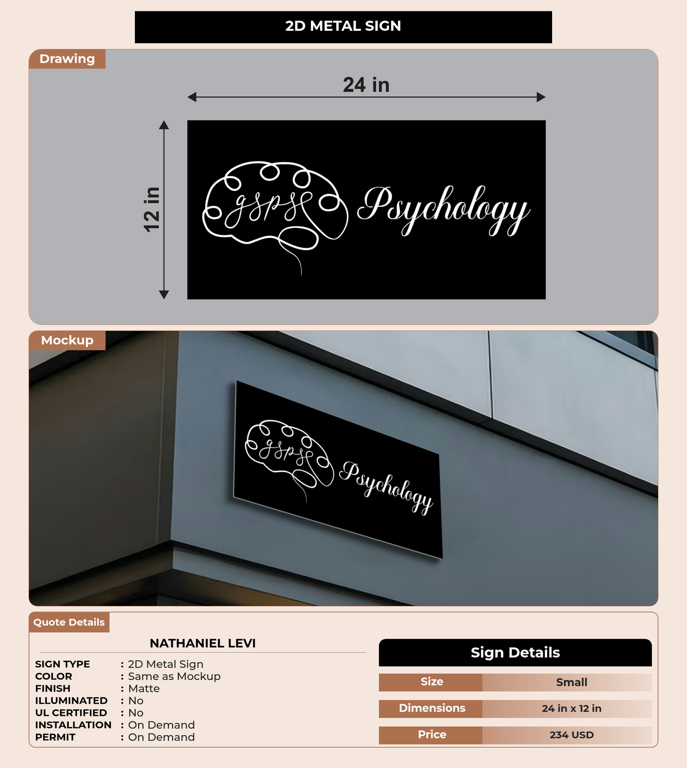 CUSTOM MOCKUP SIGN FOR Nathaniel Levi