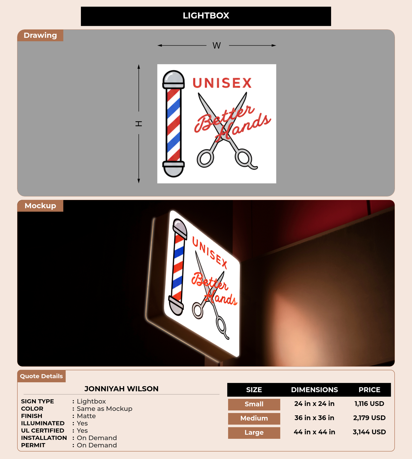 CUSTOM MOCKUP SIGN FOR Jonniyah Wilson