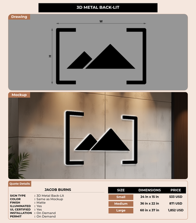CUSTOM MOCKUP SIGN FOR Jacob Burns