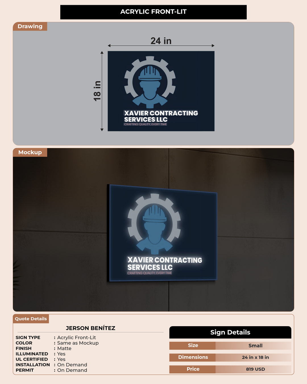 CUSTOM MOCKUP SIGN FOR Jerson Benítez
