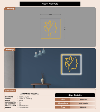 CUSTOM MOCKUP SIGN FOR Armando Medina