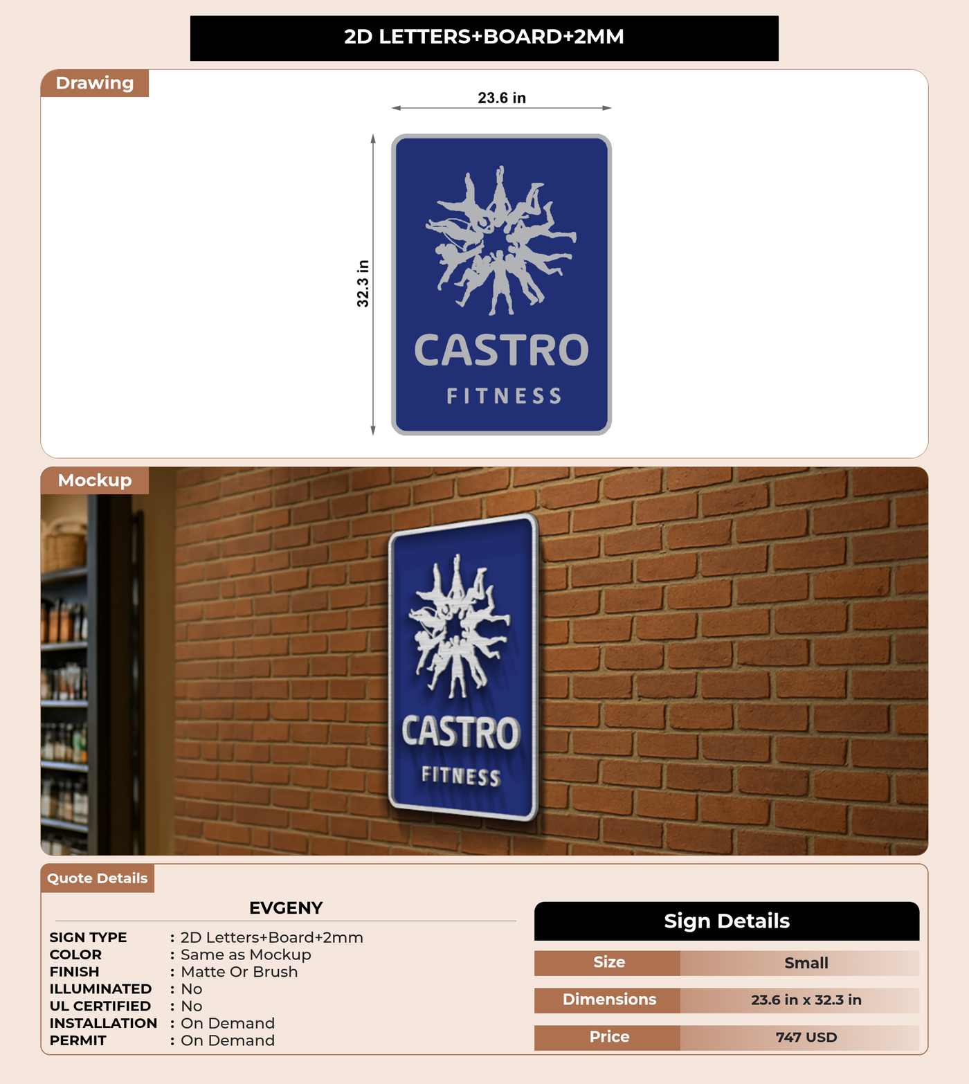 CUSTOM MOCKUP SIGN FOR Evgeny