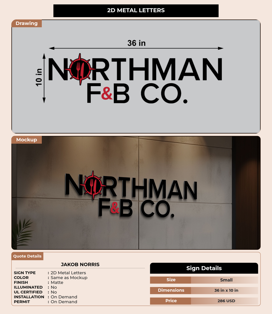 CUSTOM MOCKUP SIGN FOR Jakob Norris