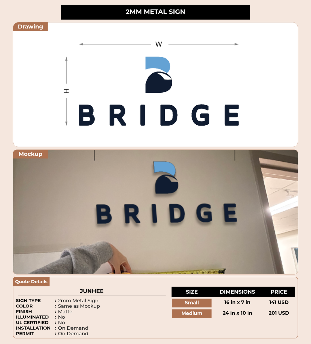 CUSTOM MOCKUP SIGN FOR Junhee