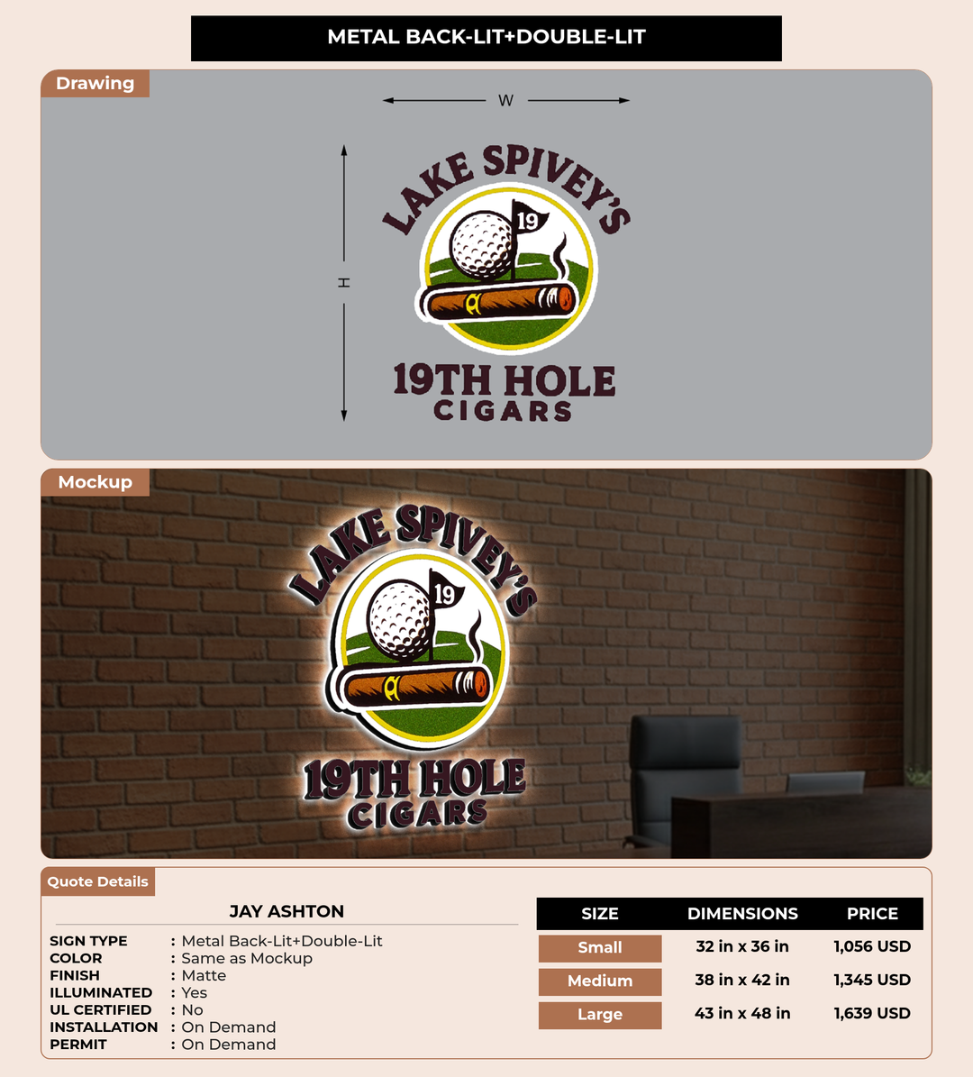 CUSTOM MOCKUP SIGN FOR Jay ashton