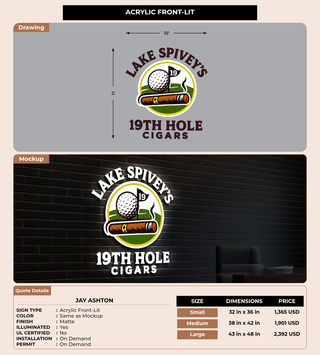 CUSTOM MOCKUP SIGN FOR Jay ashton