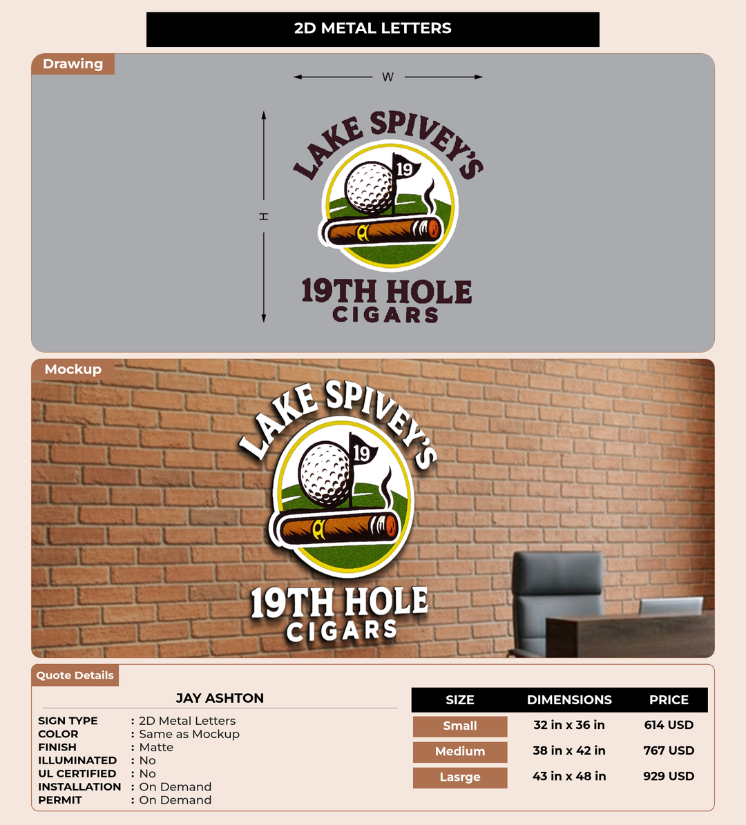 CUSTOM MOCKUP SIGN FOR Jay ashton