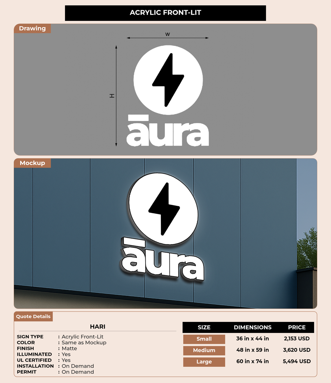 CUSTOM MOCKUP SIGN FOR Hari