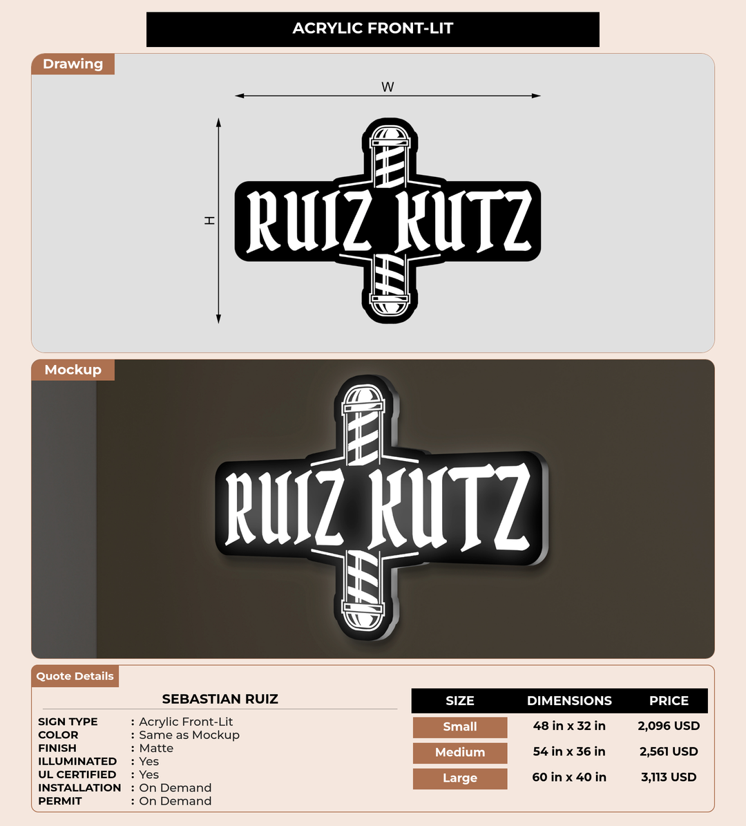 CUSTOM MOCKUP SIGN FOR Sebastian Ruiz