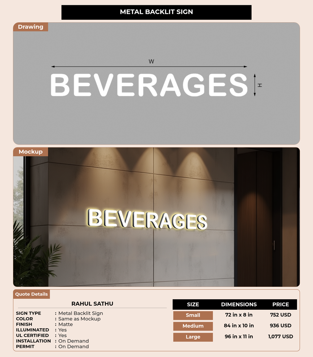 CUSTOM MOCKUP SIGN FOR Rahul Sathu