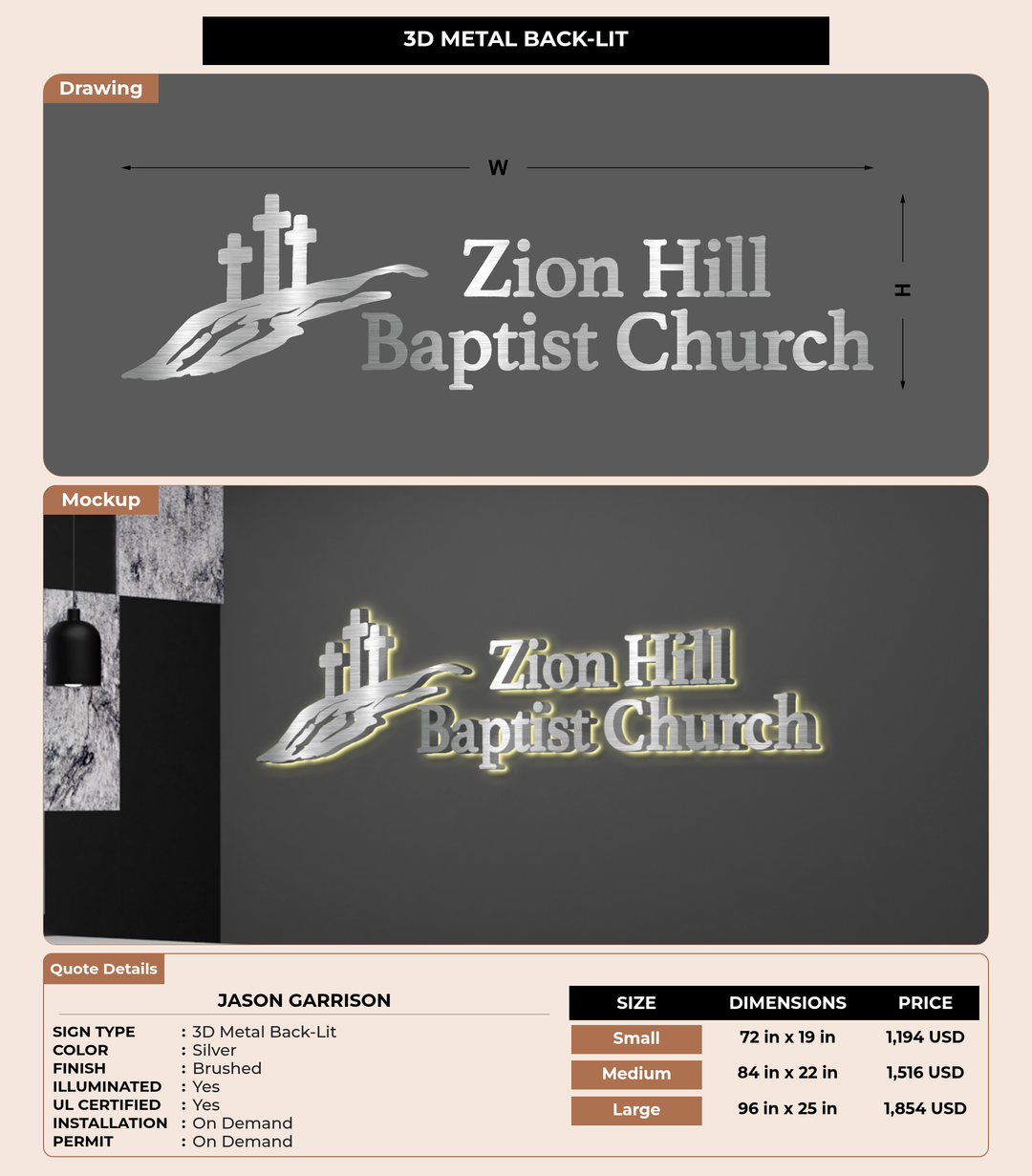 CUSTOM MOCKUP SIGN FOR Jason Garrison