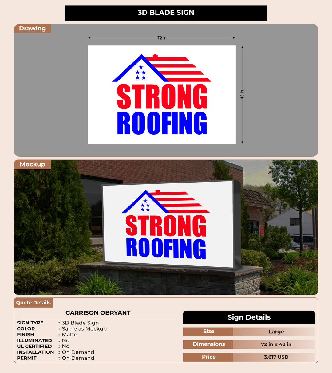 CUSTOM MOCKUP SIGN FOR Garrison OBryant