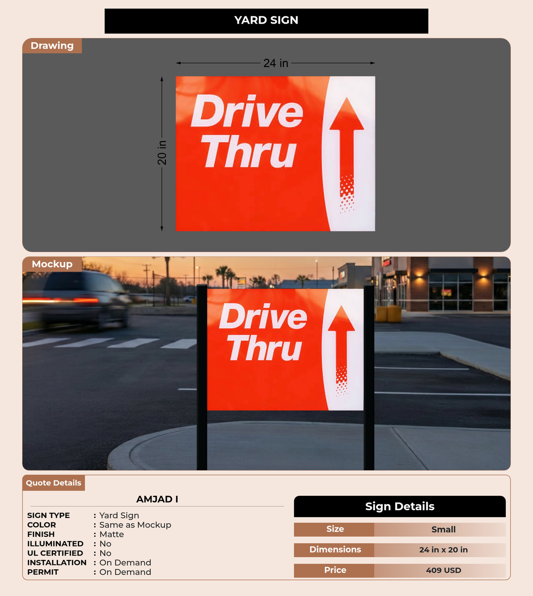 CUSTOM MOCKUP SIGN FOR Amjad i