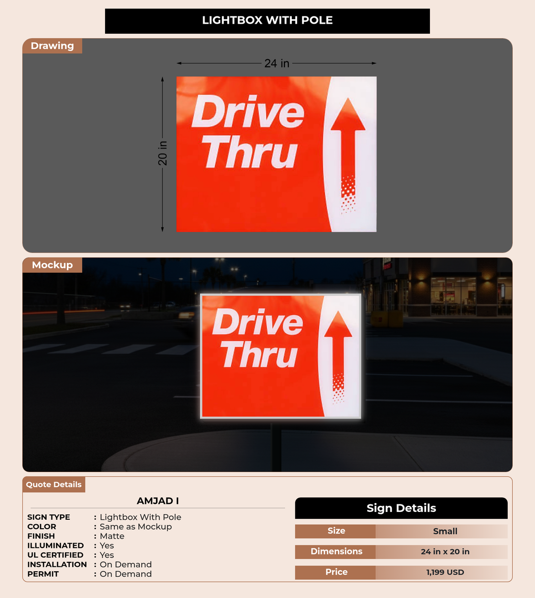 CUSTOM MOCKUP SIGN FOR Amjad i