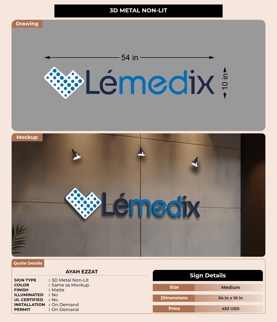 CUSTOM MOCKUP SIGN FOR Ayah Ezzat