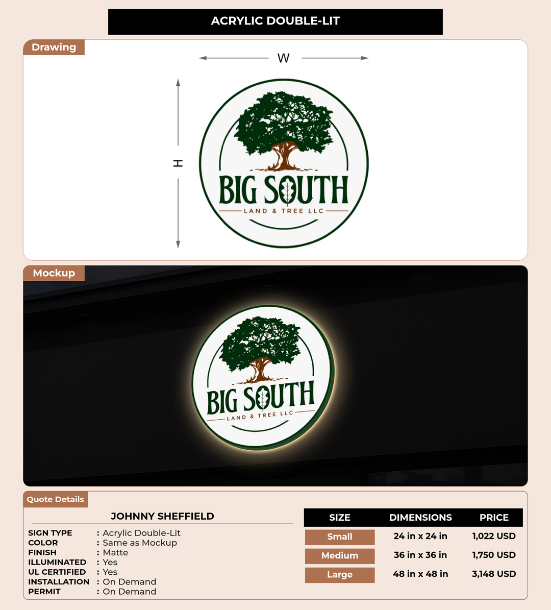 CUSTOM MOCKUP SIGN FOR Johnny Sheffield