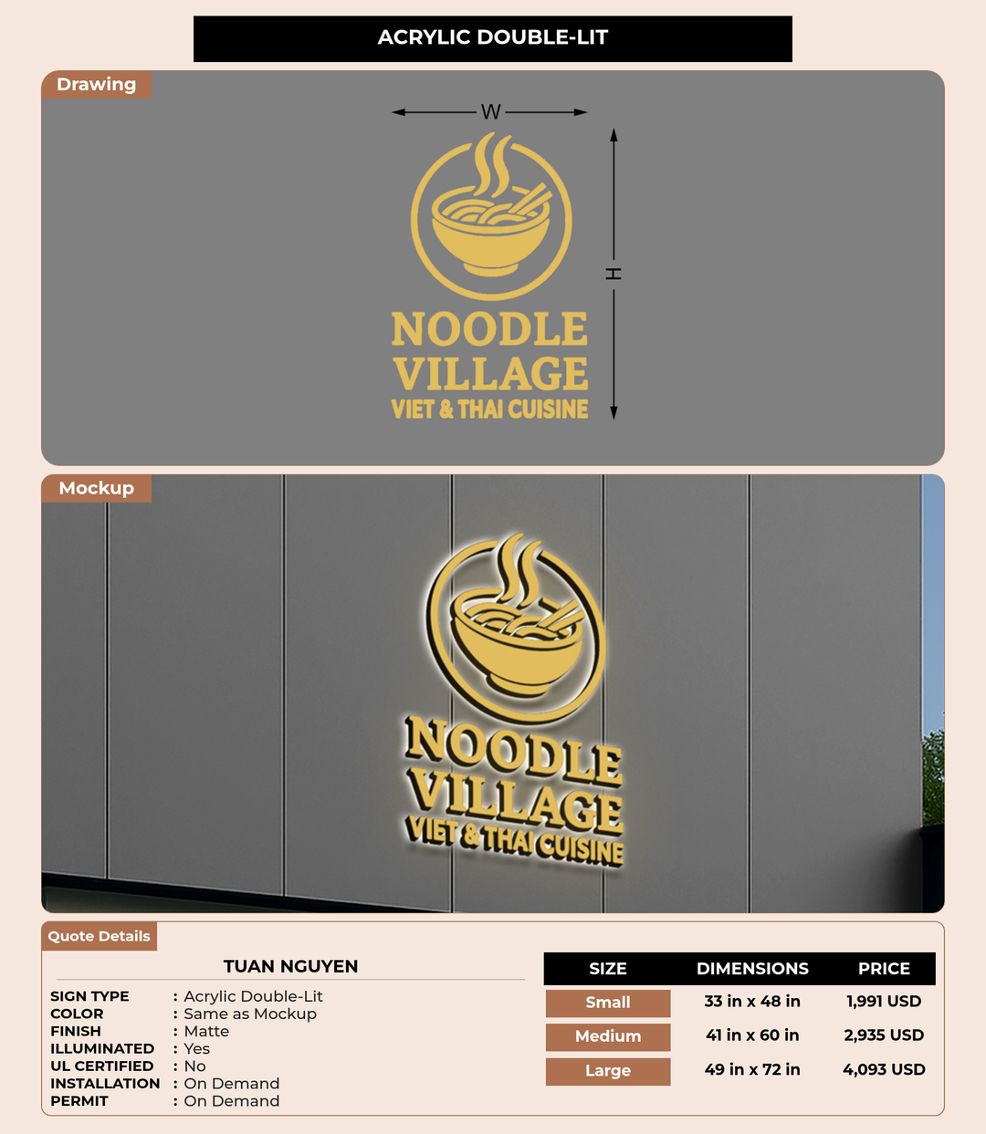 CUSTOM MOCKUP SIGN FOR Tuan Nguyen