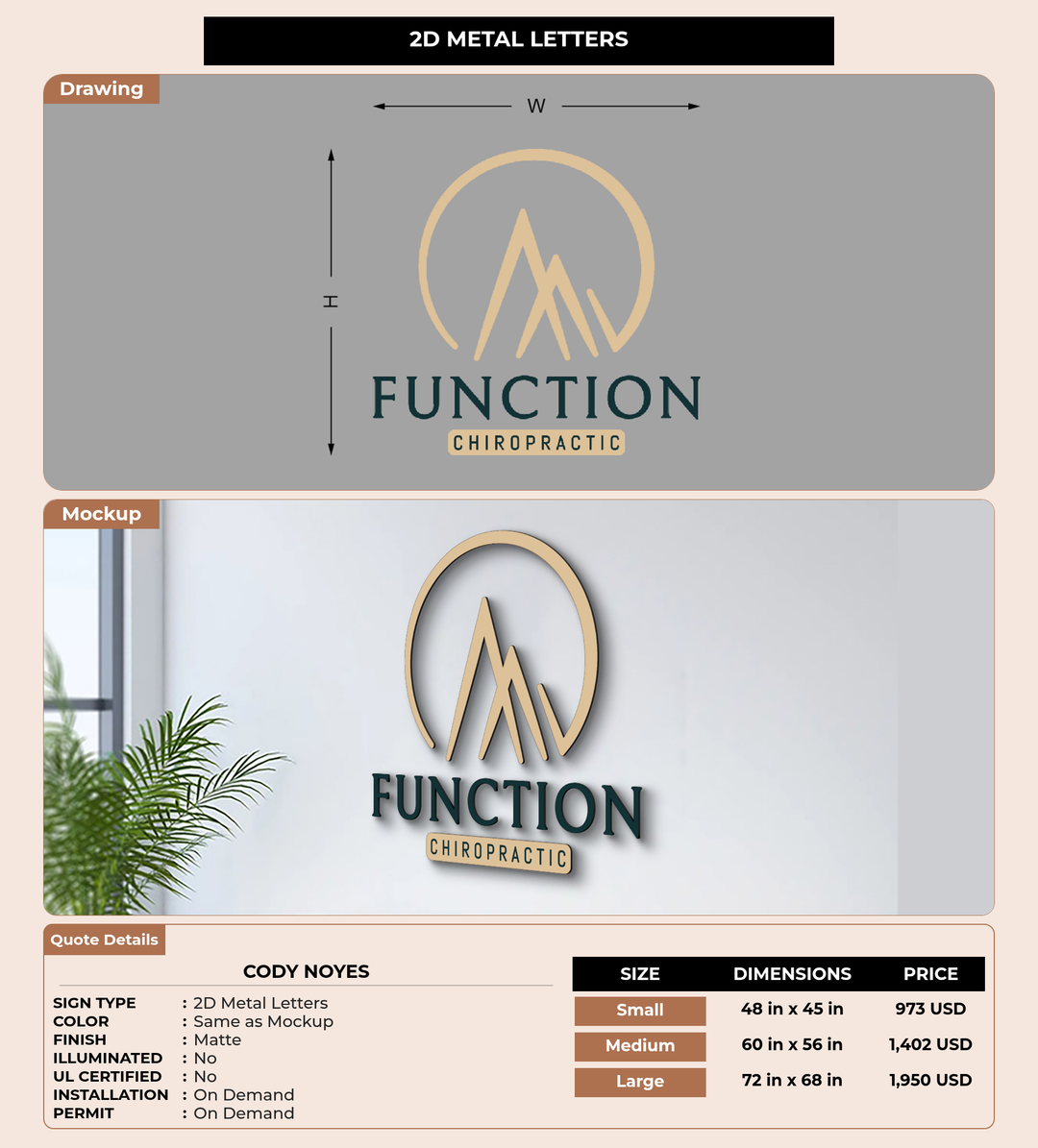 CUSTOM MOCKUP SIGN FOR Cody Noyes