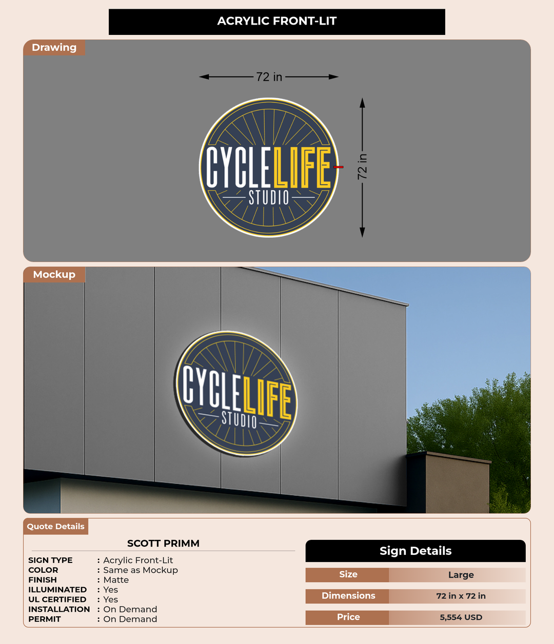 CUSTOM MOCKUP SIGN FOR scott primm