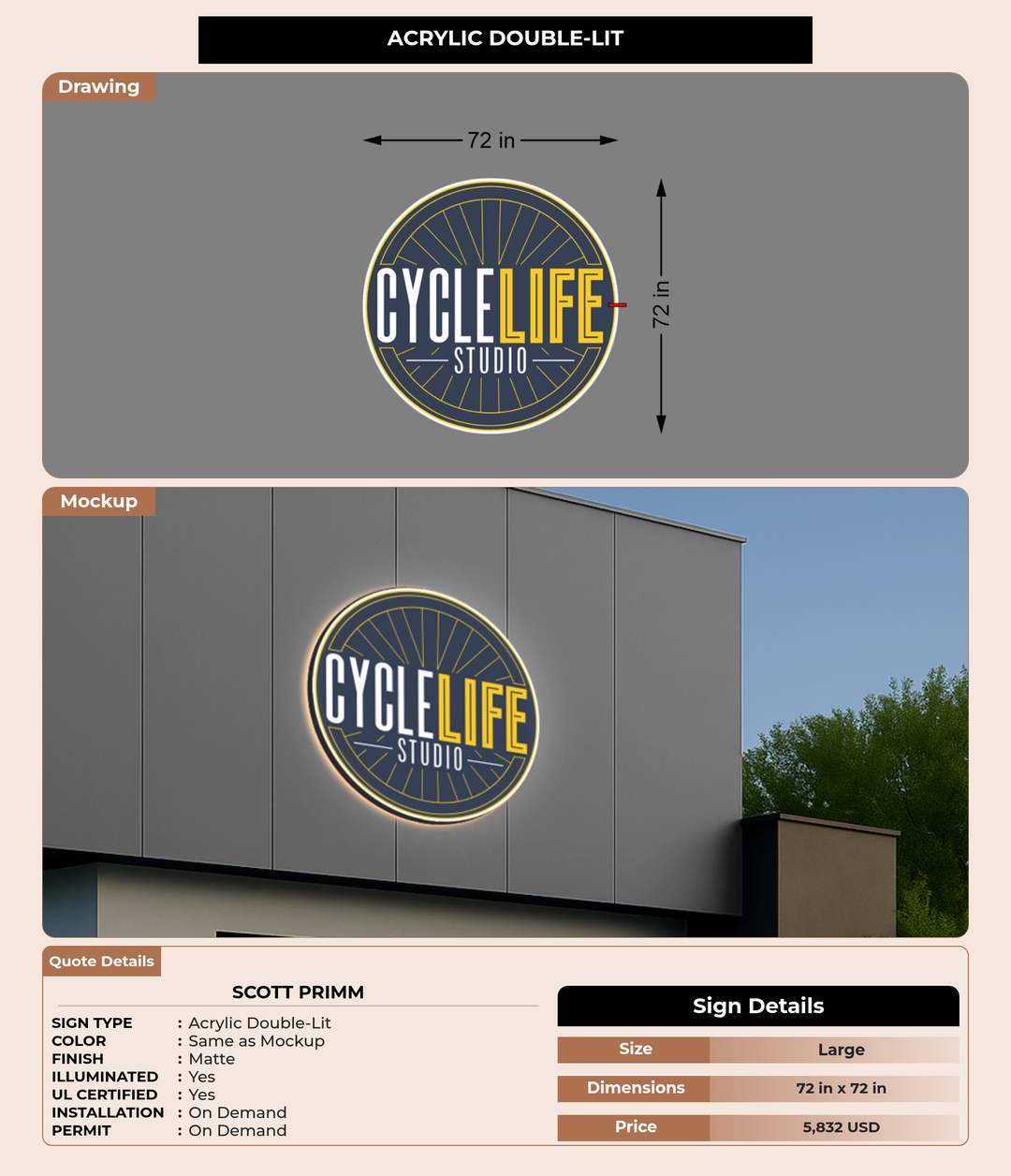 CUSTOM MOCKUP SIGN FOR scott primm