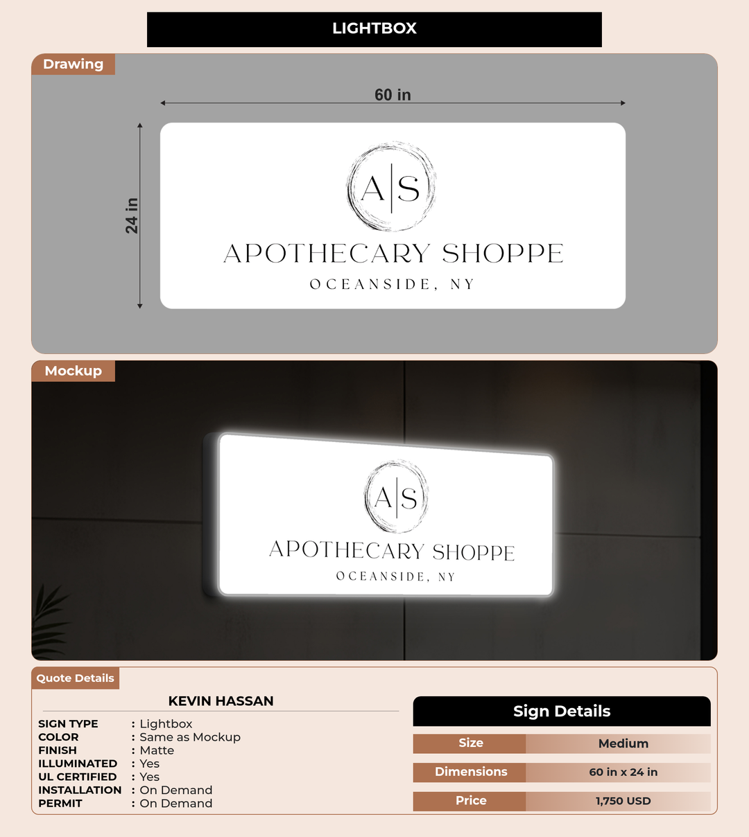 CUSTOM MOCKUP SIGN FOR kevin hassan