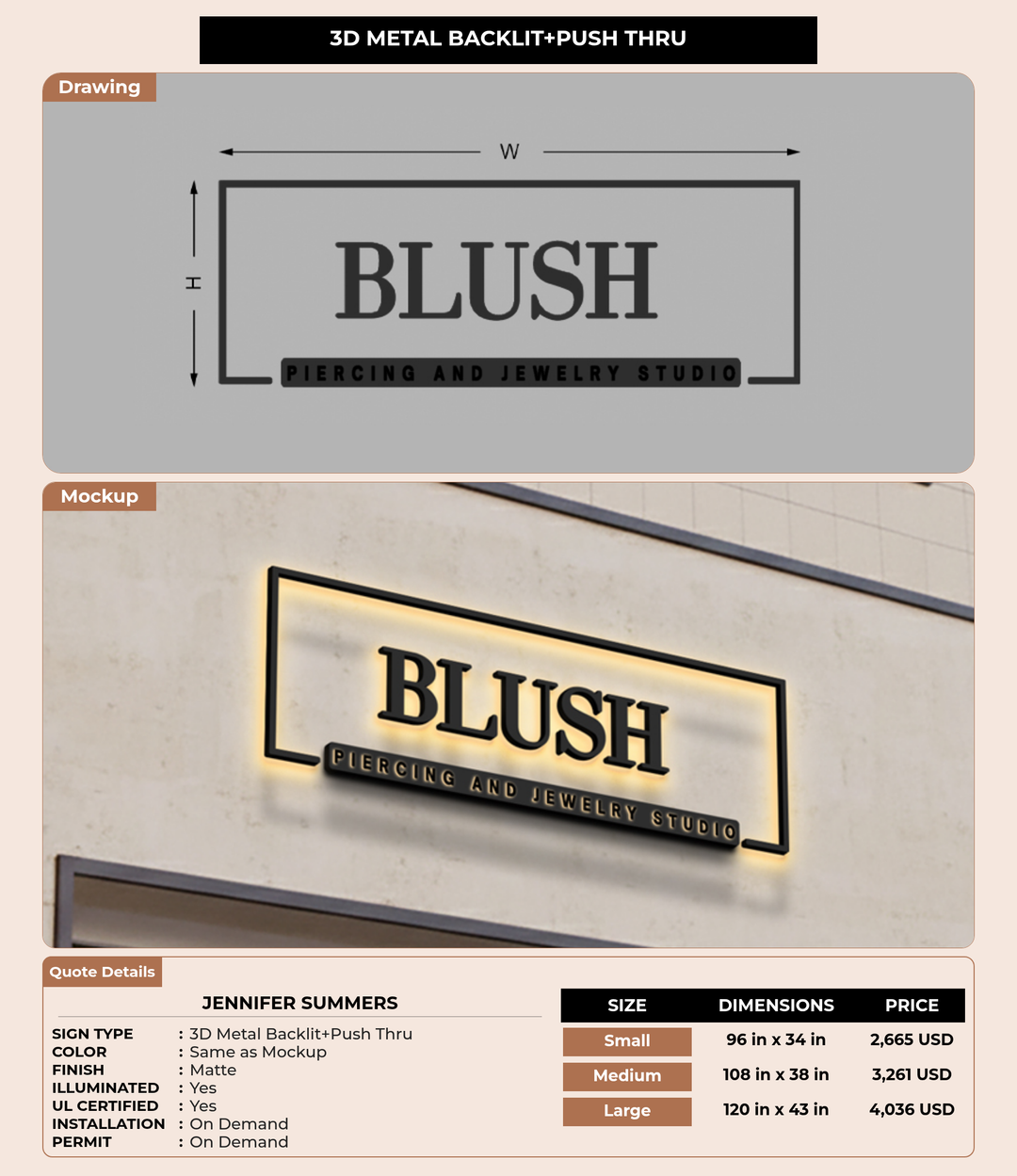 CUSTOM MOCKUP SIGN FOR Jennifer Summers