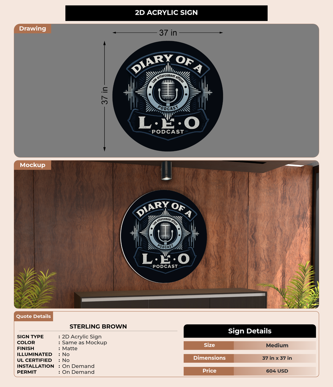 CUSTOM MOCKUP SIGN FOR Sterling Brown